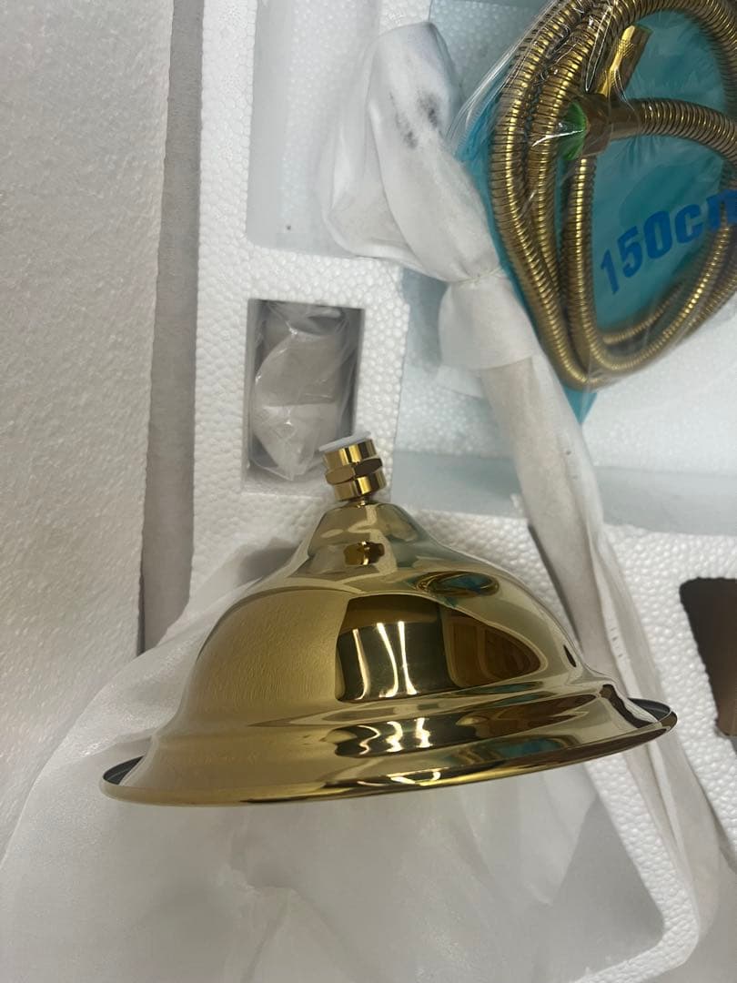 ゴールド シャワーヘッドセット 真鍮製