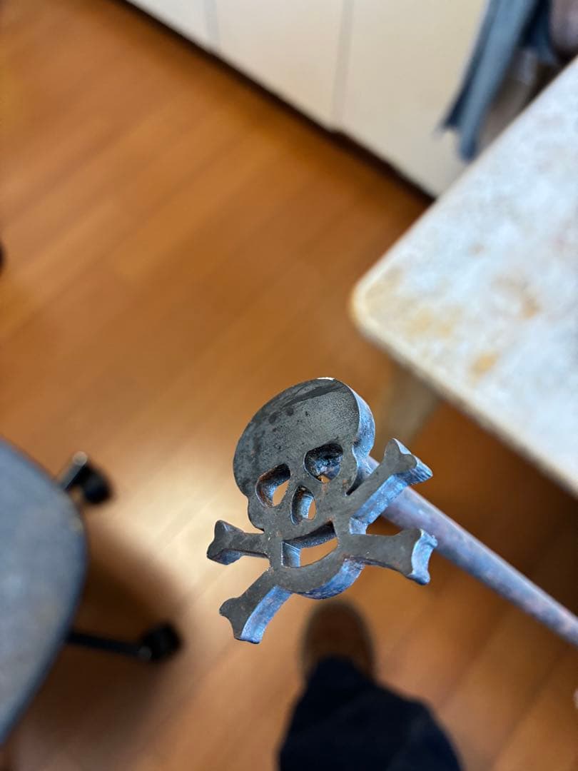 ビンテージ　スカル　髑髏　骸骨　インダストリアル　ミッドセンチュリー 死神
