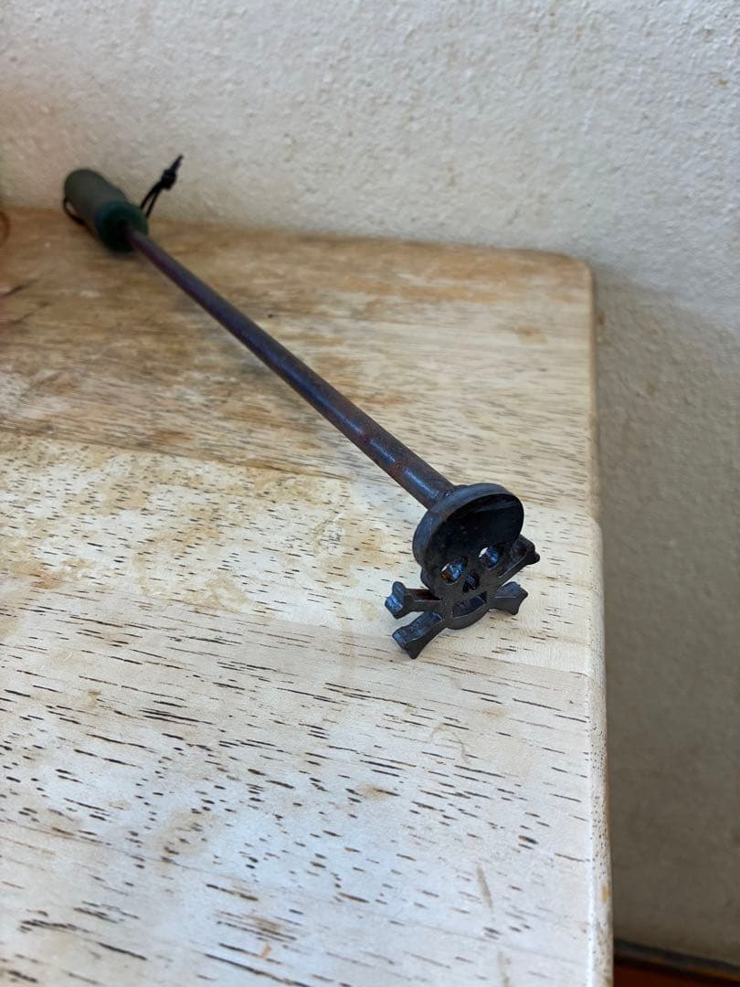 ビンテージ　スカル　髑髏　骸骨　インダストリアル　ミッドセンチュリー 死神