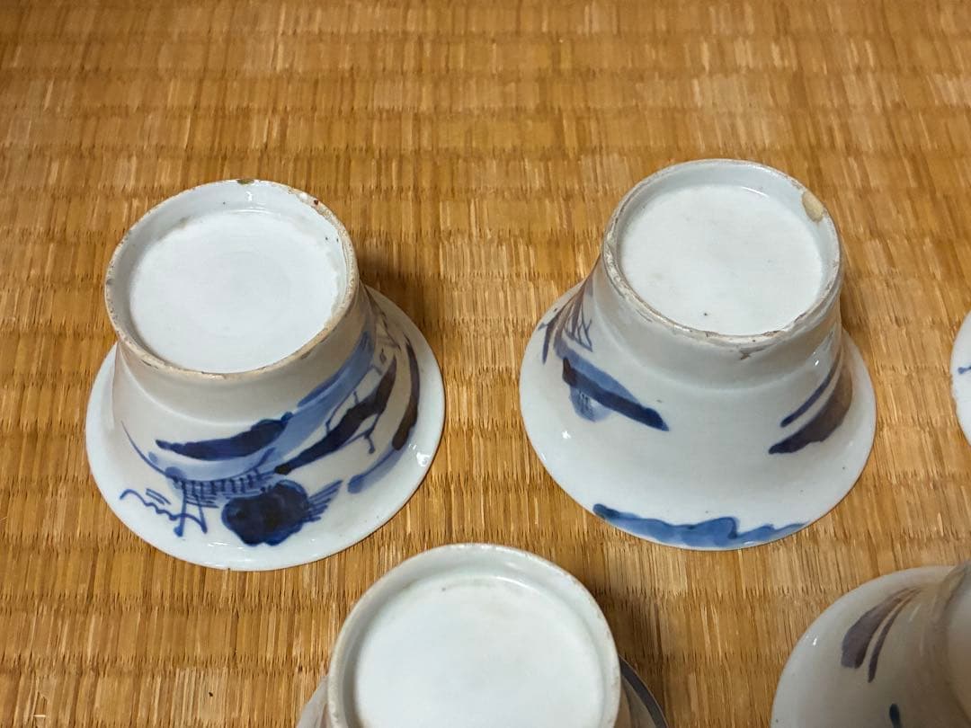 古伊万里 蕎麦猪口 お猪口 ぐい呑み 五客揃い 時代物