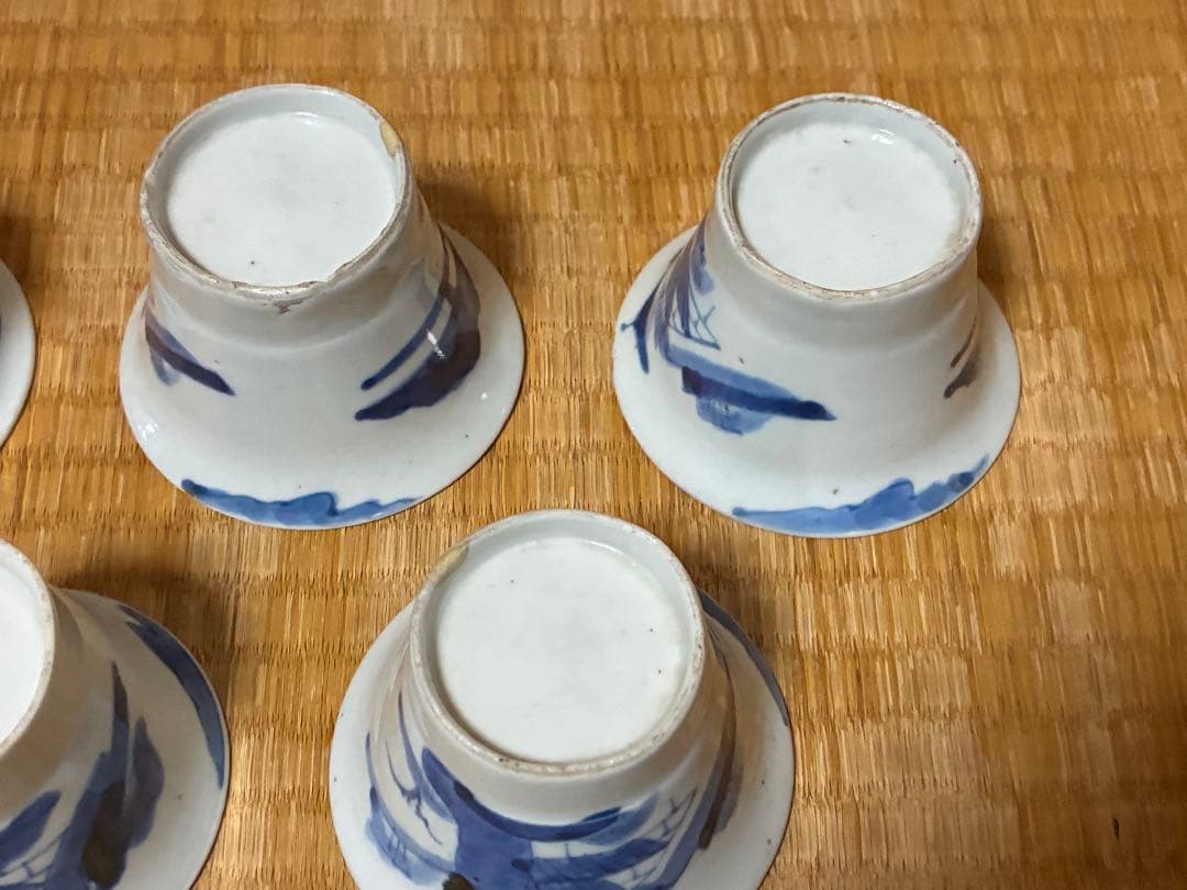 古伊万里 蕎麦猪口 お猪口 ぐい呑み 五客揃い 時代物