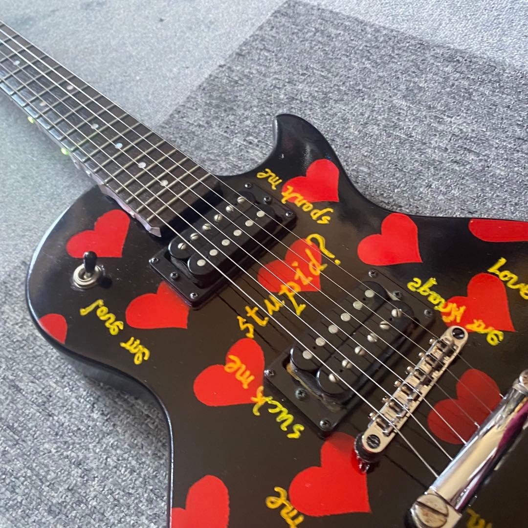 LEDネック コンポーネントギター ブラックハート YAMAHA BURNY