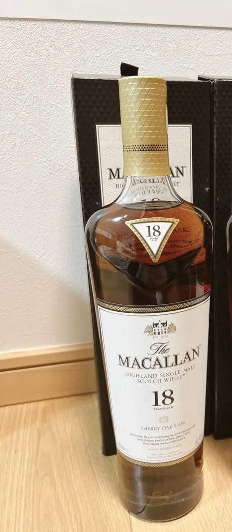新品未開封　ザ マッカラン 18 年シェリー オーク カスク700㍉2023年