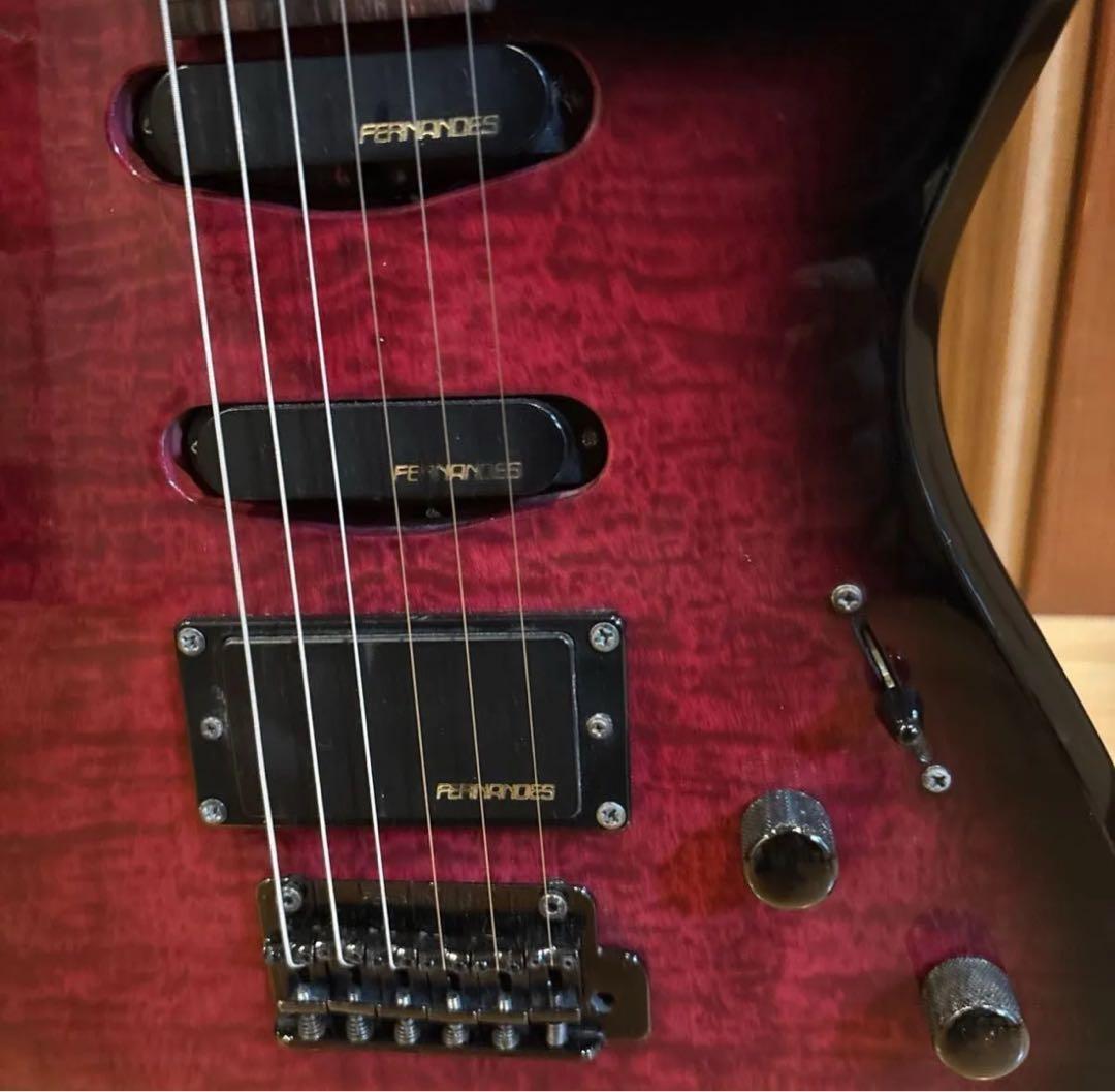 FERNANDES FGZ400 ブラックパーツ仕様 トレモロアーム・ケース付