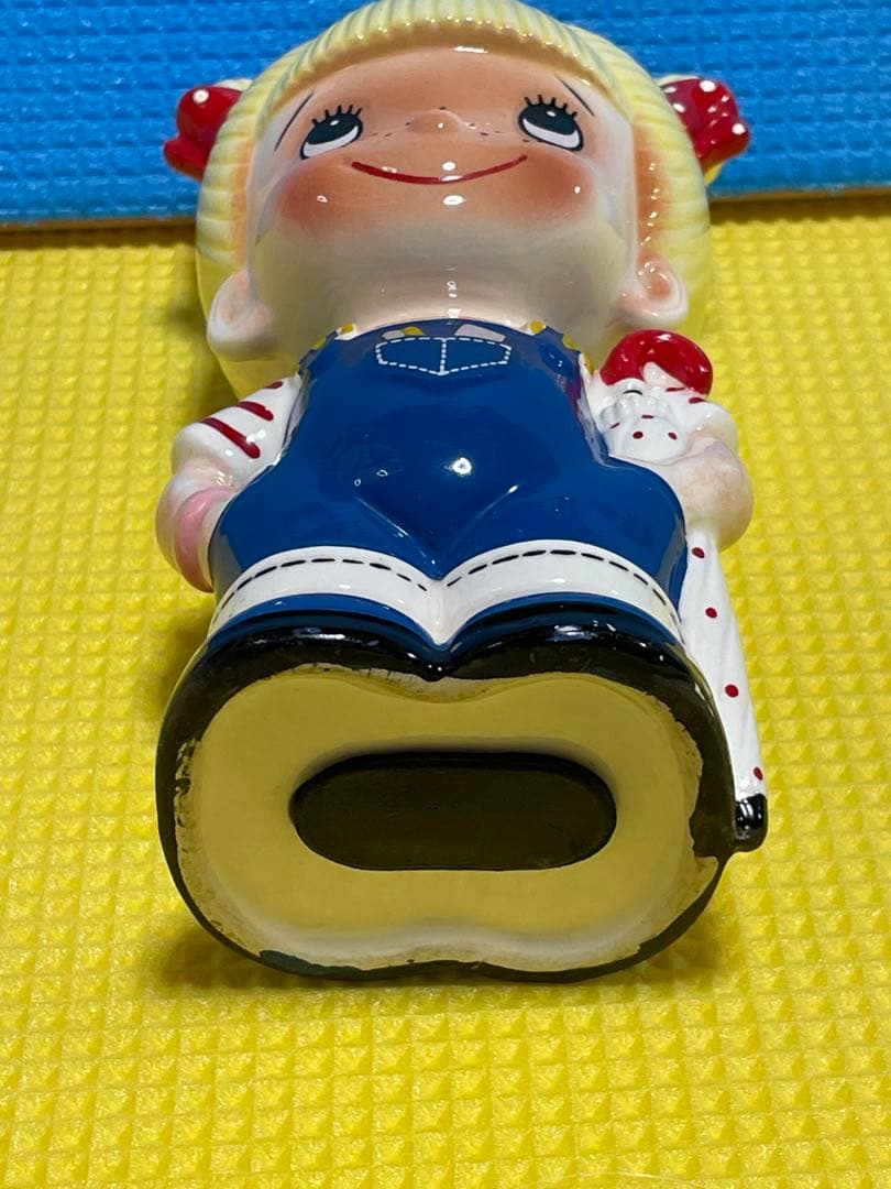 内藤ルネ　貯金箱　傘を持った女の子　JANE