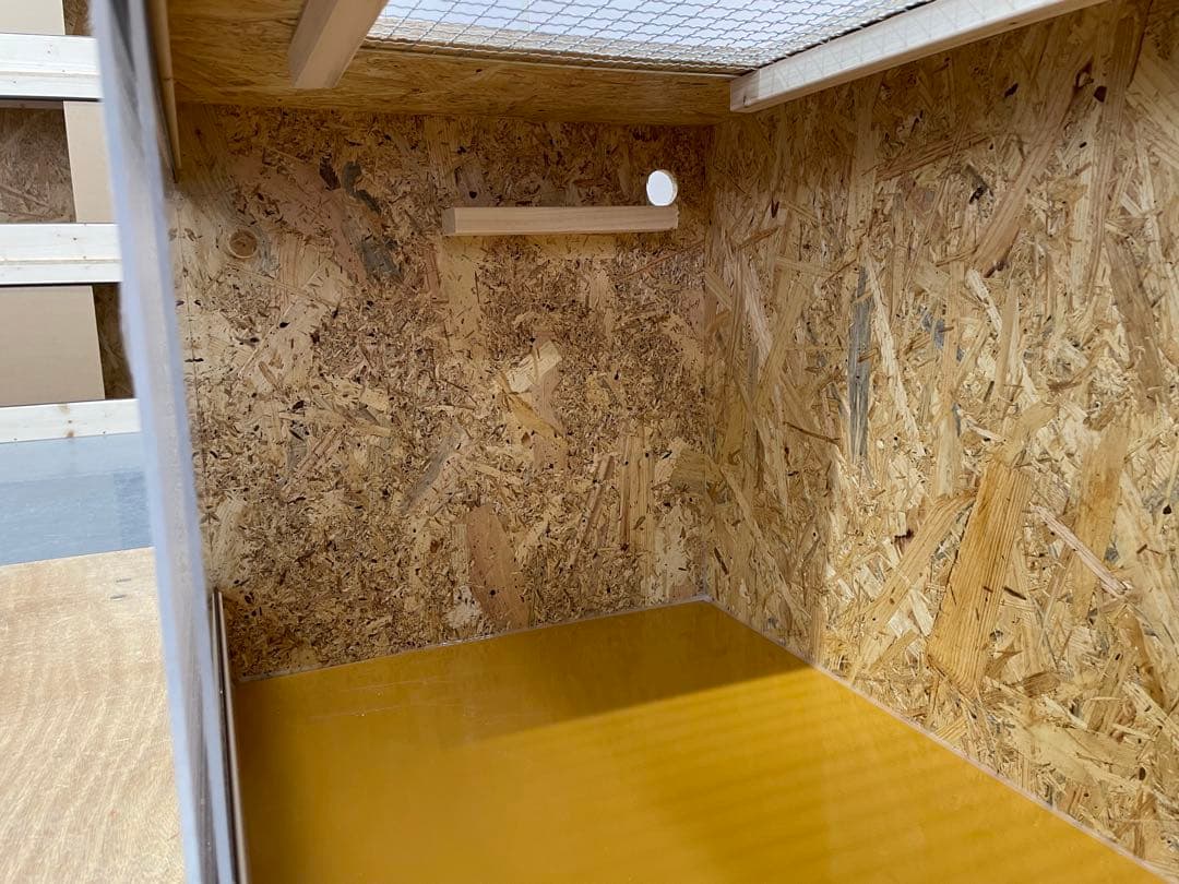 ☆爬虫類木製ケージ　天井金網仕様　900×450×450☆