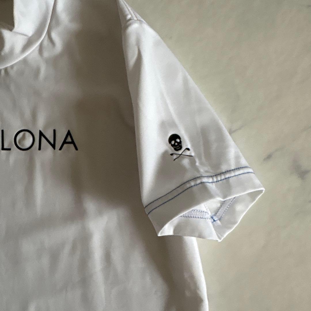 マーク＆ロナ モックネック Tシャツ ゴルフウェア ホワイト 40