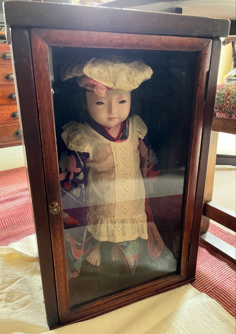 市松人形　鳴き人形　48センチ　アンティークドール