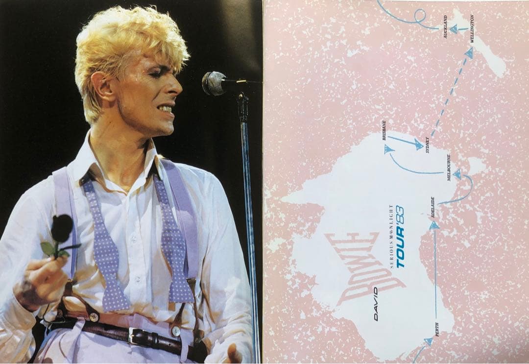 デビッドボウイ /  直筆サイン色紙・TOUR BOOK・コンサートチケット