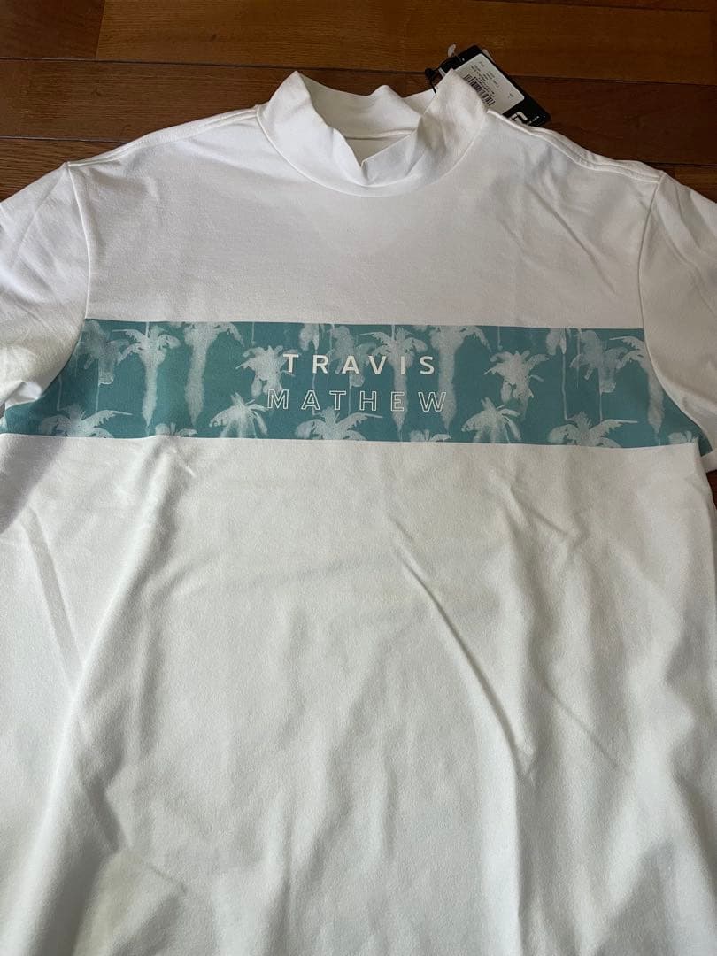 トラヴィスマシュー、長袖ハイネックシャツ ホワイト