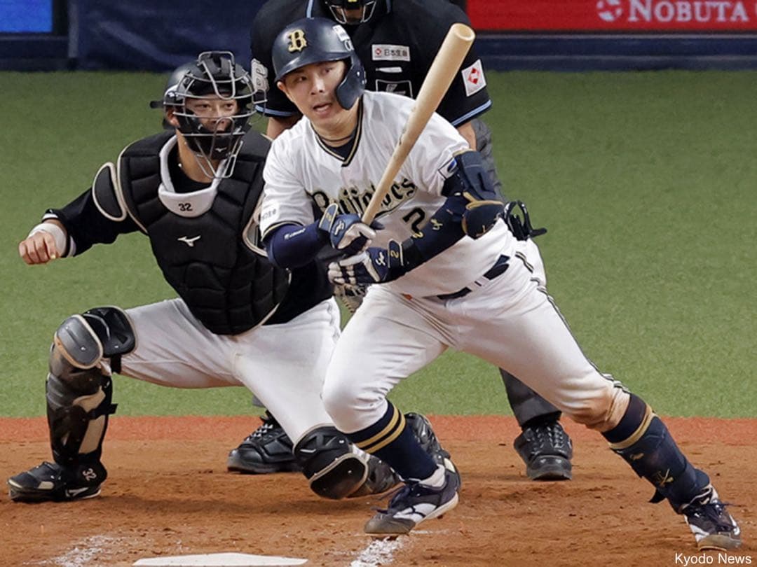 パ・リーグベスト9 オリックス 若月健矢実使用バット