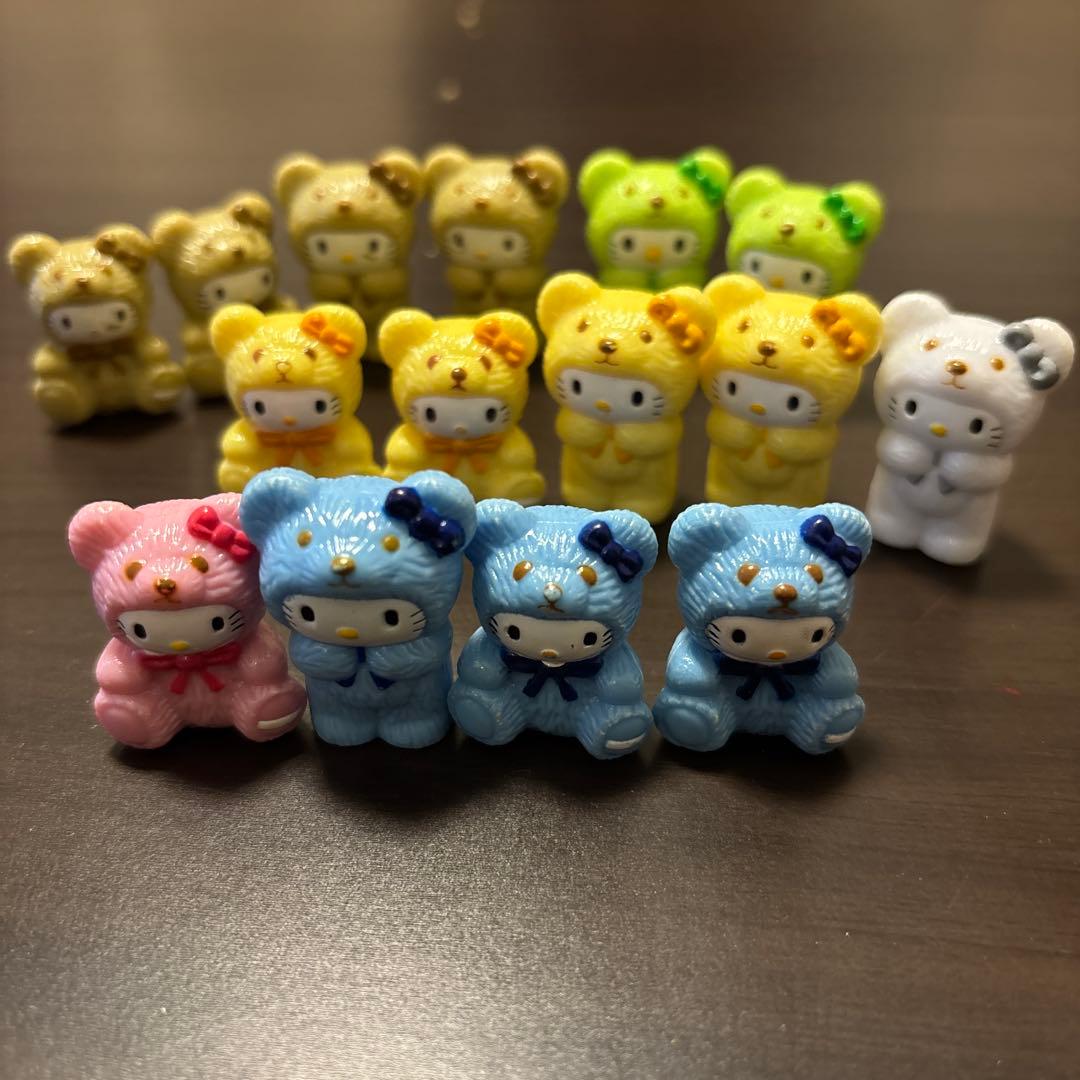 ハローキティ クマ衣装フィギュアセット 15体