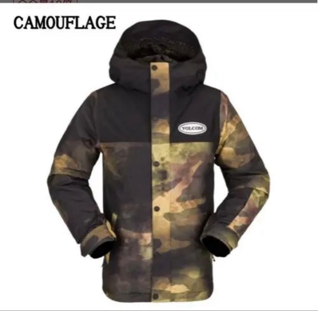 カモフラージュ 防水 スノーボードウェア 子ども用 L ボルコム