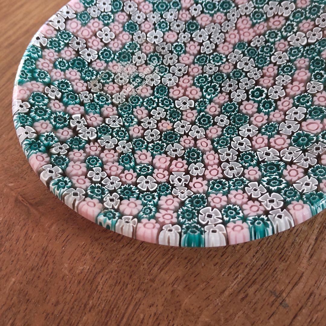 ミルフィオリ　プレート　ベネチアンガラス　直径　約11.5cm