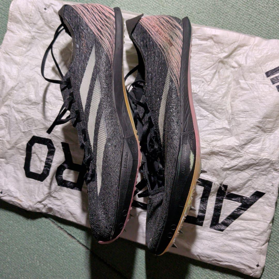 adidas スパイク　アディゼロSP3黒　27.5cm