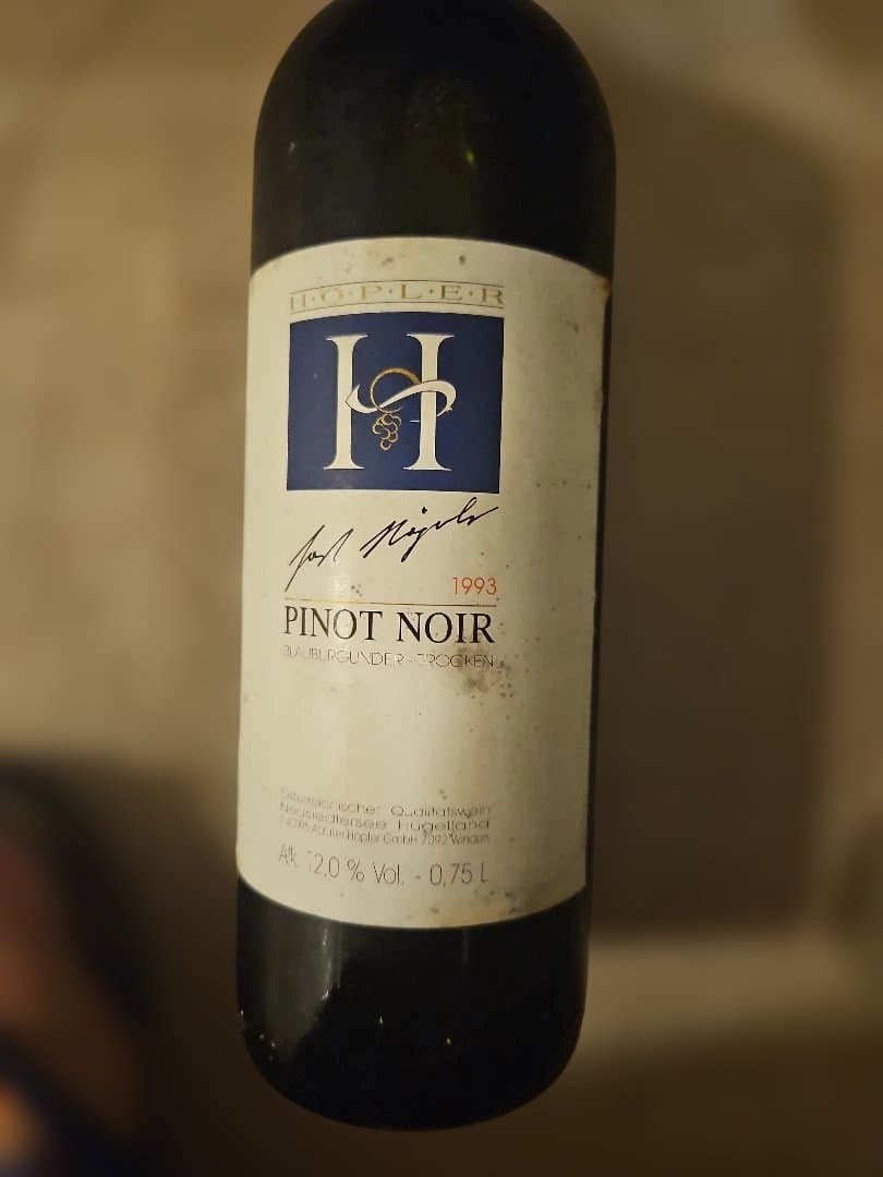 未開封1993年 Pinot Noir赤ワイン