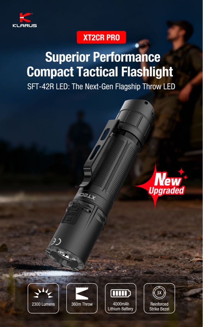 KLARUS XT2CR PRO LuminusSFT42R 2025年モデル