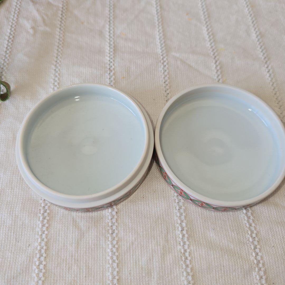 三浦竹泉 金彩花紋香合