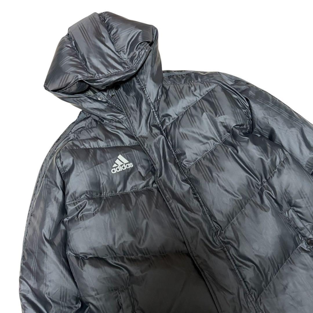 美品 アディダス ダウン　ベンチコート ロングコートCLIMAPROOF S