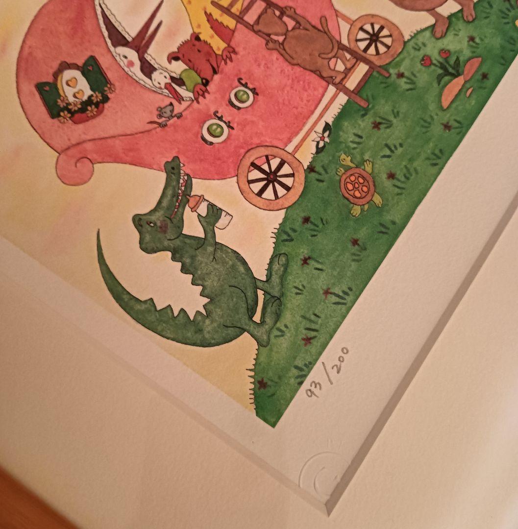 【新品未使用品】Clyv クリーブ　「子供達の箱舟」ジクレー