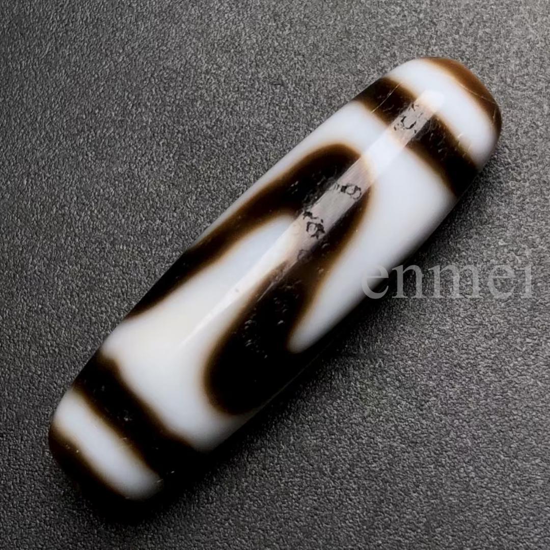 中国古美術・チベット天珠・蔵区回流老料・虎牙天珠・希少護符・魔除け・吉祥開運