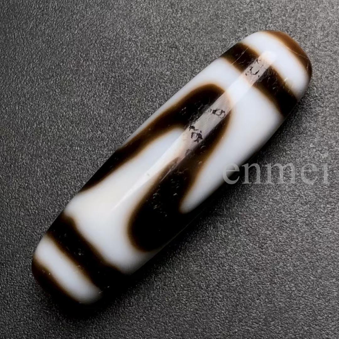 中国古美術・チベット天珠・蔵区回流老料・虎牙天珠・希少護符・魔除け・吉祥開運