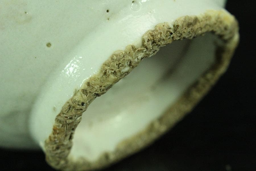 古美術 李朝 染付 壷(K-A636)