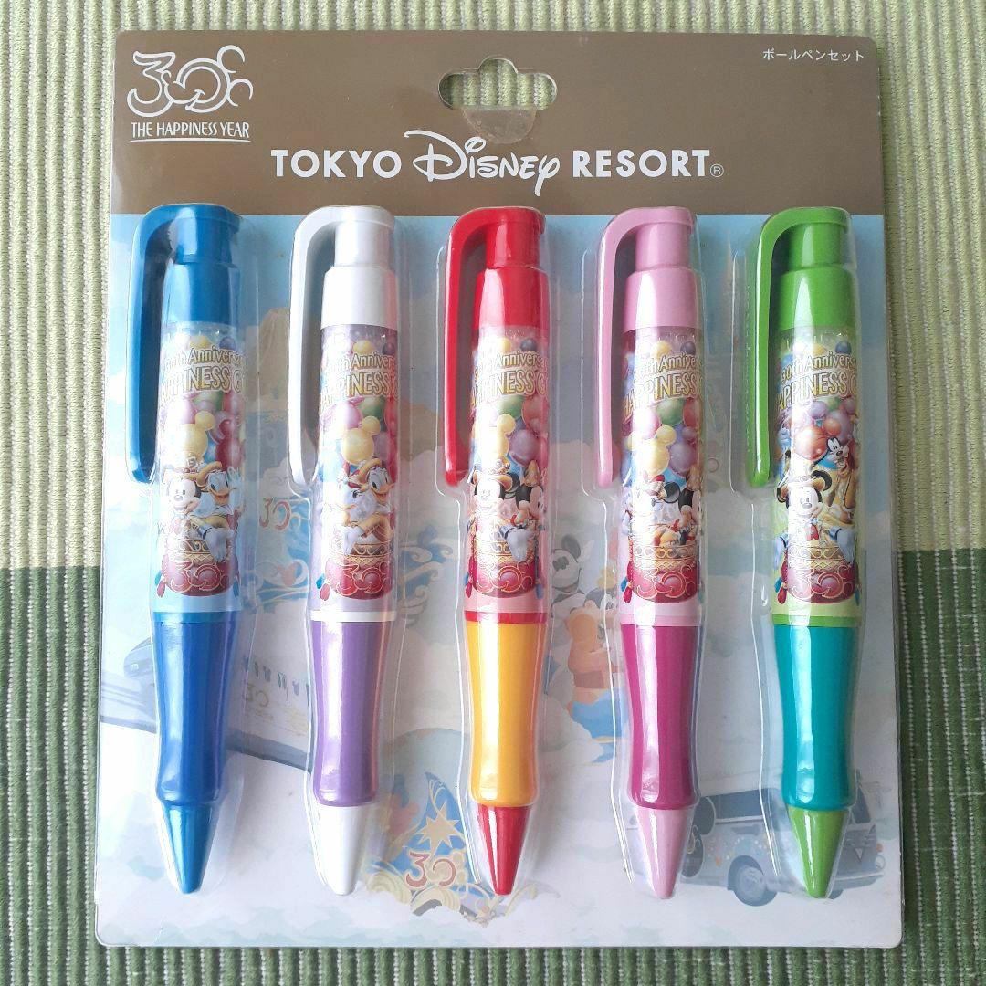 ディズニー　30周年　ボールペン　ハピネス　バルーン　風船　ミッキー　ミニー