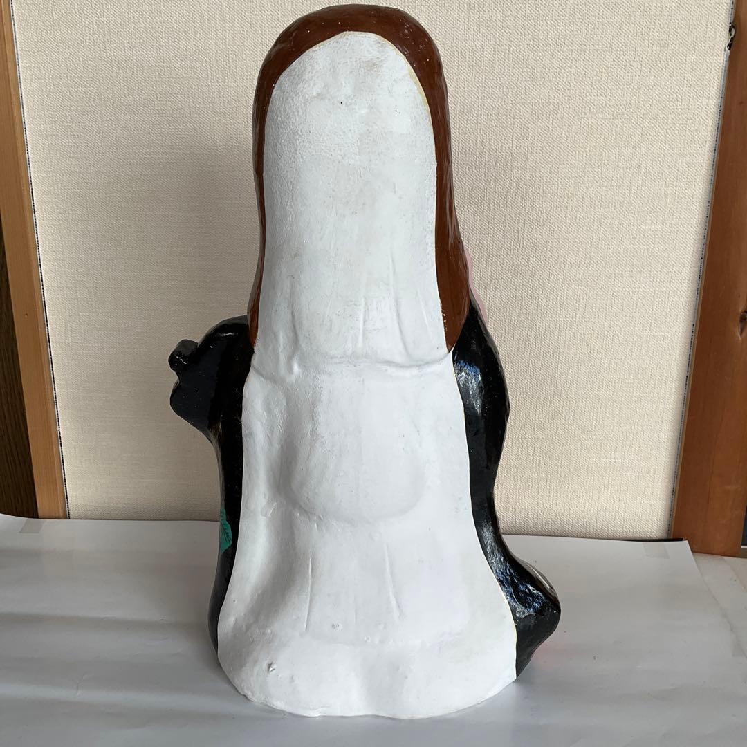 信州　中野市　土雛中野ひな人形　「寿老人」　立ケ花・　西原邦男作