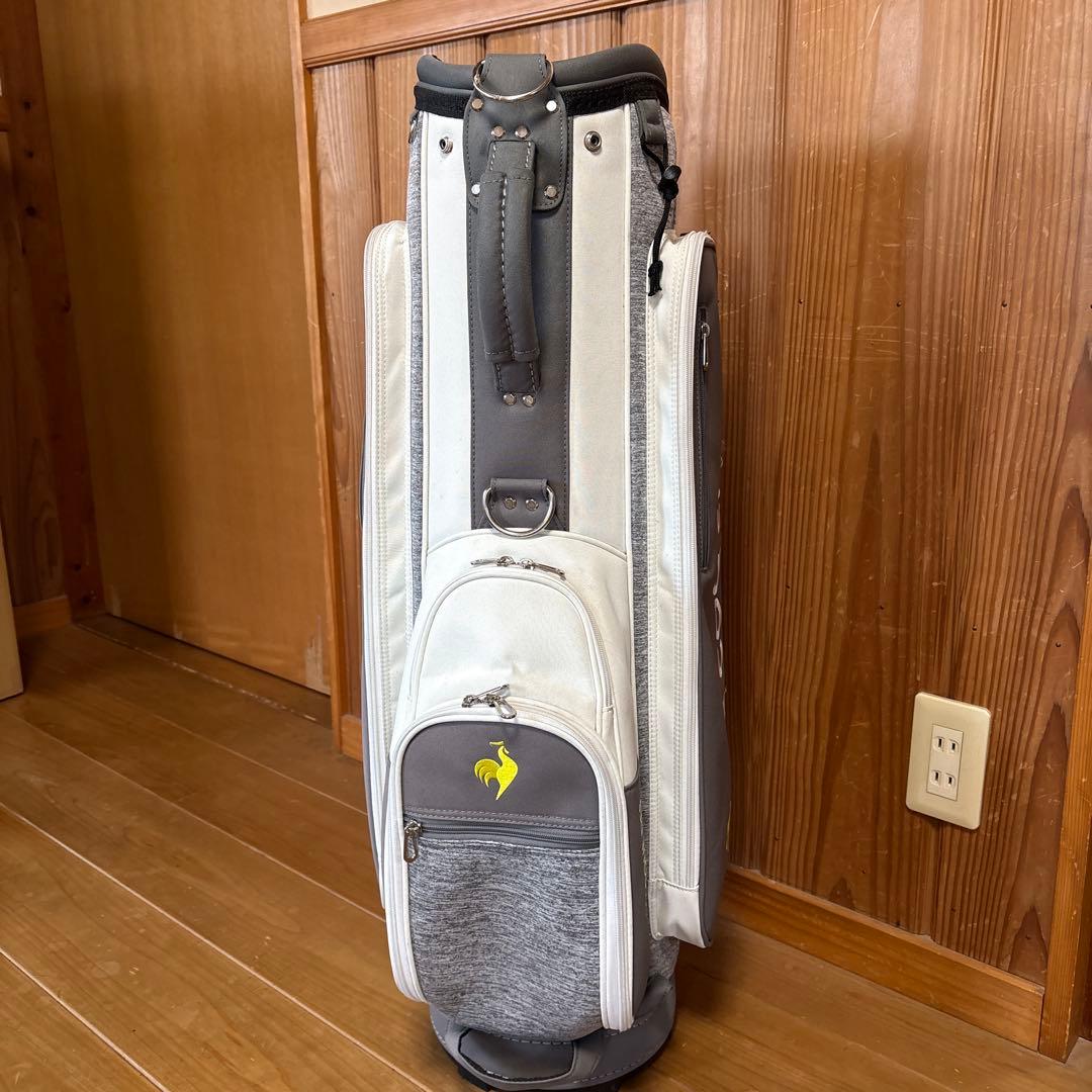 LE COQ SPORTIF キャディバッグ グレー・ホワイト