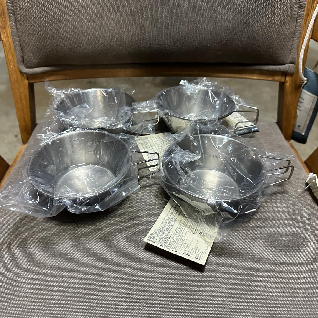 【新品４個セット】スノーピーク・ チタン・シェラカップ