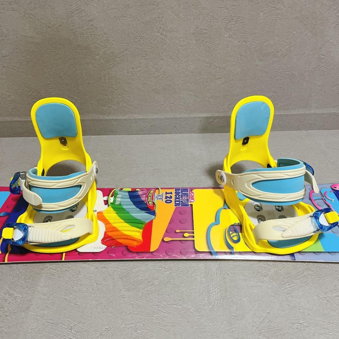 IGNIO 120cm スノーボード ボード キッズ ジュニア ビンディング