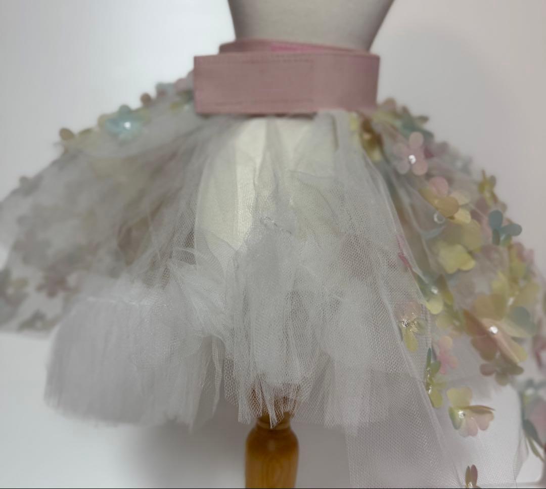 3点セット　チュール　ワンピース　ヘッドアクセ　犬用