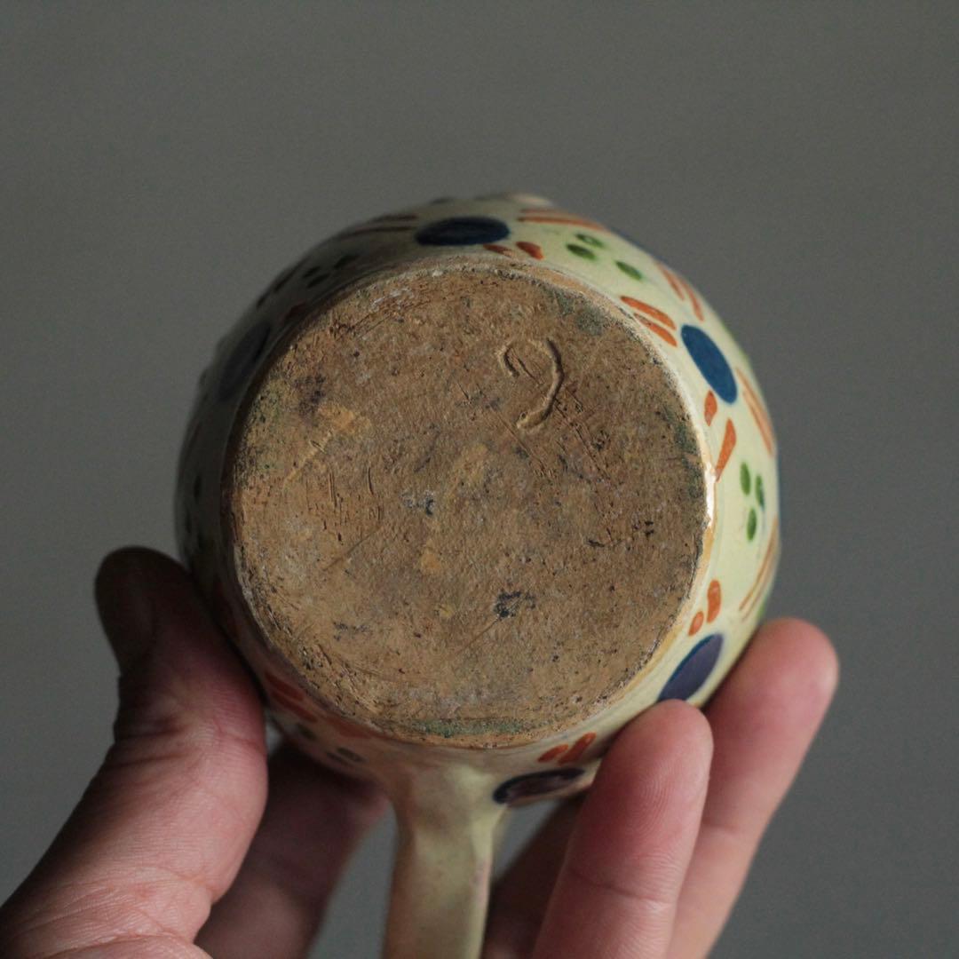 仏蘭西 色絵 酒注 酒器 水注 ピッチャー アンティーク 古道具 ブロカント