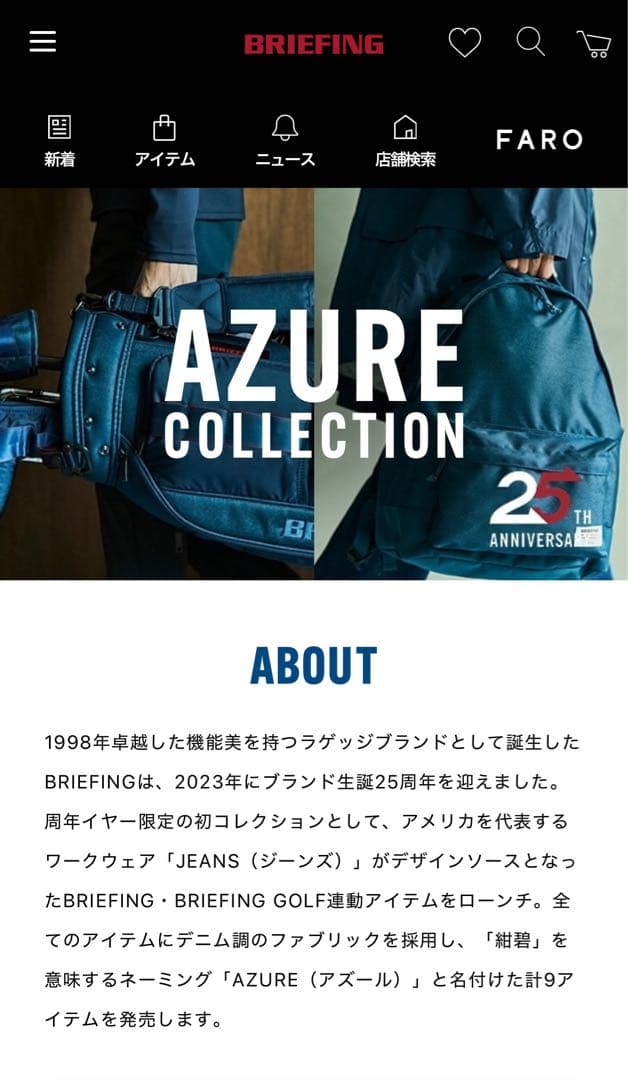 BRIEFING 25周年限定キャディバッグ CR-6 #02