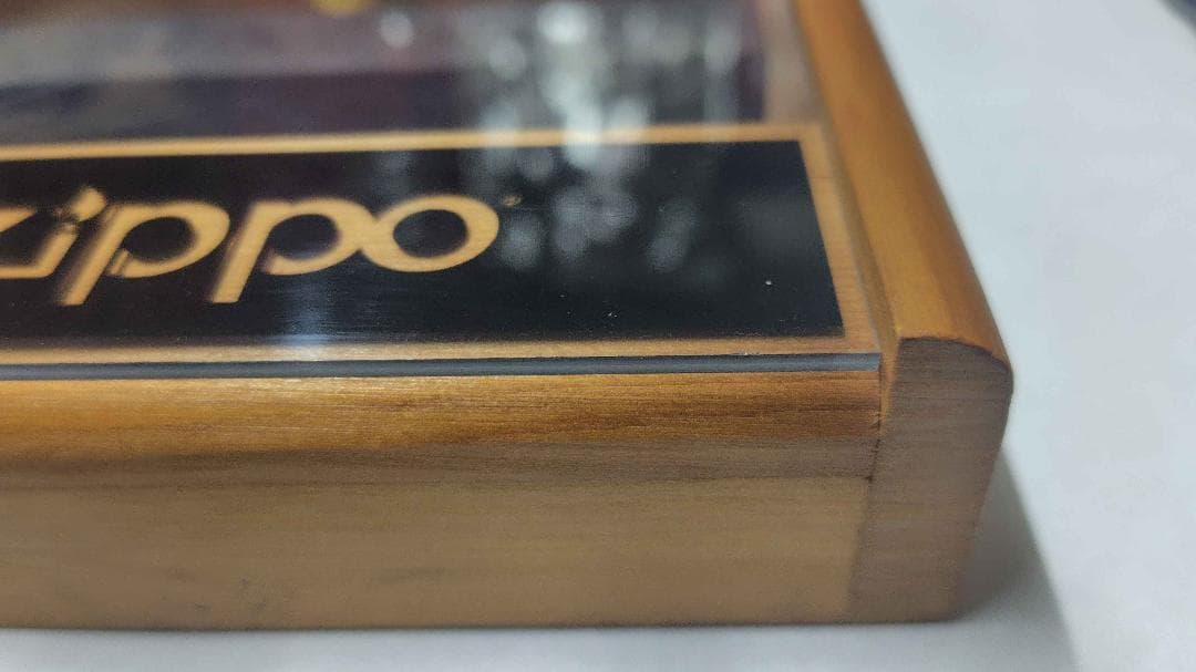 【純正廃盤】ZIPPO木製ディスプレイケースクリア版2段 25年前購入