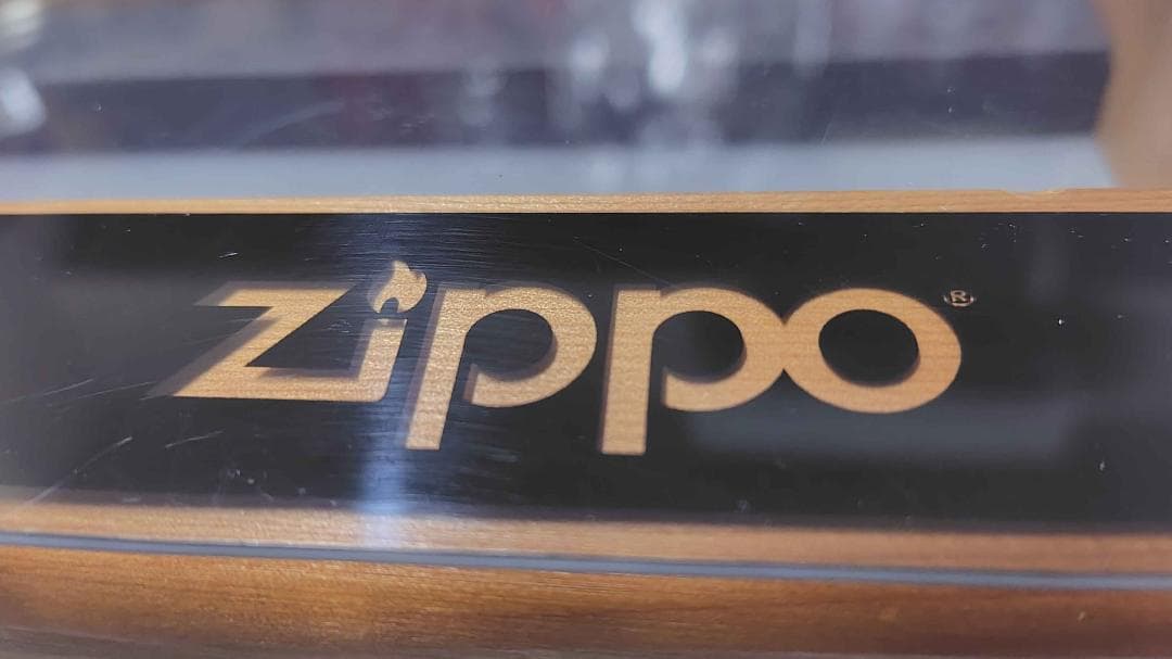 【純正廃盤】ZIPPO木製ディスプレイケースクリア版2段 25年前購入