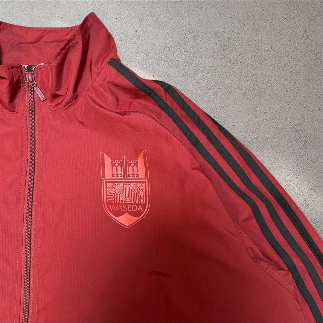 支給品 非売品 早稲田大学 adidas ナイロンジャージ WASEDA