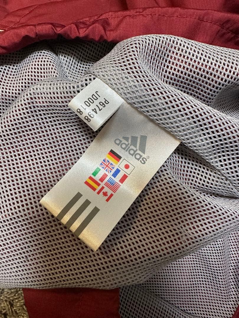 支給品 非売品 早稲田大学 adidas ナイロンジャージ WASEDA