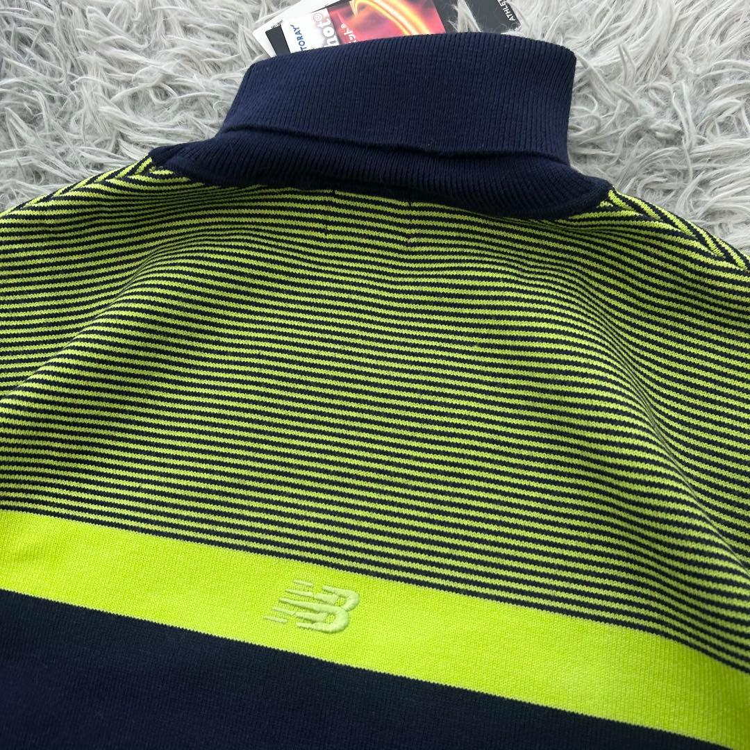 新品　ニューバランスゴルフ　ニット　セーター　タートルネック　ネイビー　サイズ5