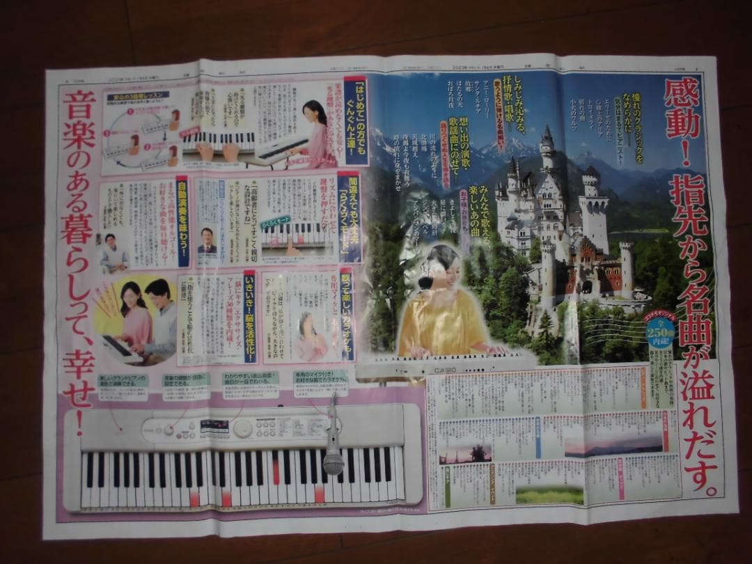 CASIO 楽らくキーボード カラオケマイク付き　LK-526　６１鍵