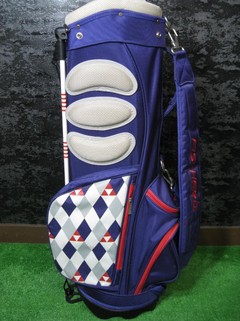 FISHER ネイビー キャディバッグ(G185)