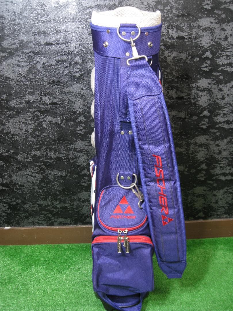 FISHER ネイビー キャディバッグ(G185)