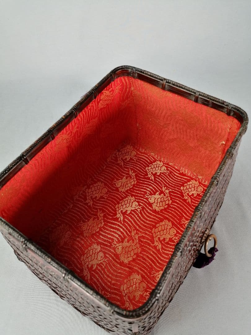 【茶道具】御所籠　茶箱 茶道具セット付属　　　 　茶箱157