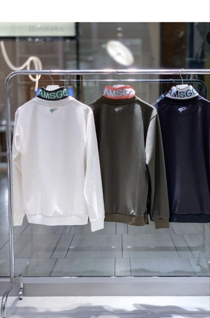 ★美品★BEAMS　GOLF　衿裏ロゴ　ダンボール　プルオーバー　サイズ　L