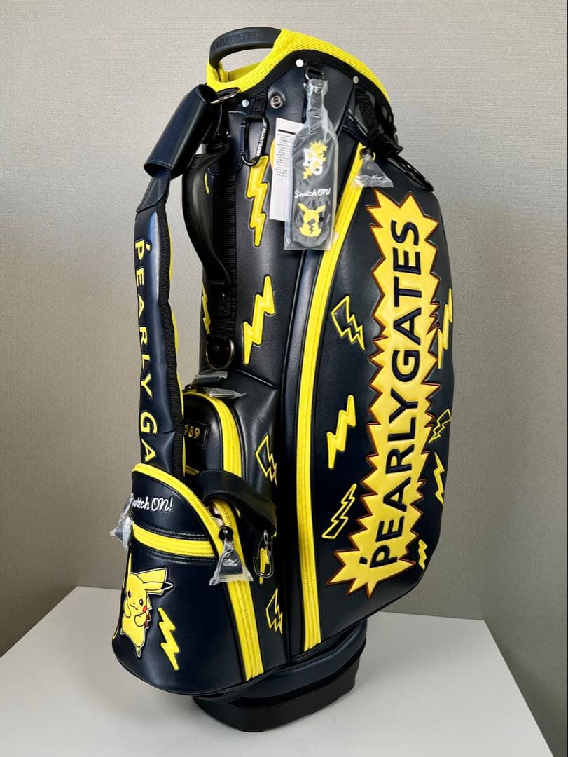 【新品】 パーリーゲイツ　キャディバッグ　ポケモン　　ピカチュウ　9型3.6kg