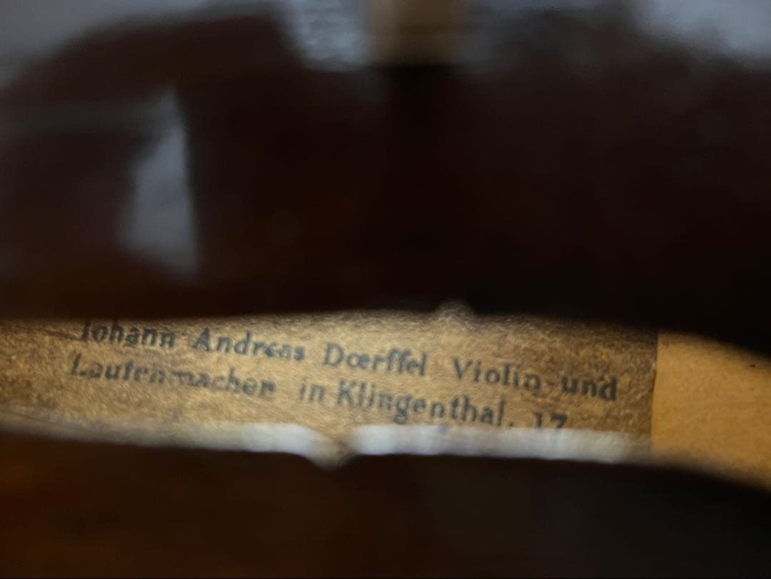 Johann Andreas Doerffel バイオリン オールド　4/4