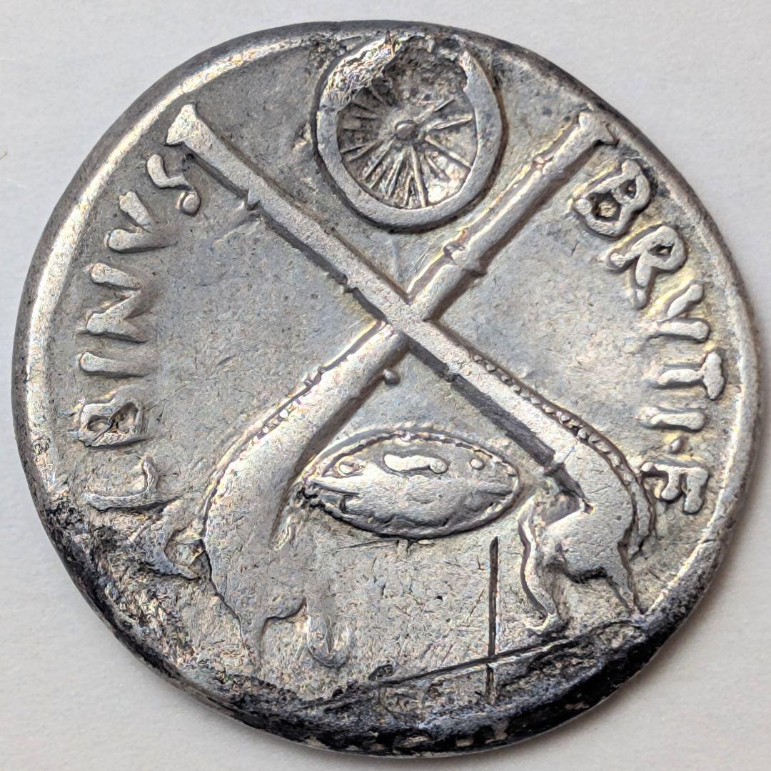 TKC018 ブルータスの「ガリア戦争のトランペット」デナリウス