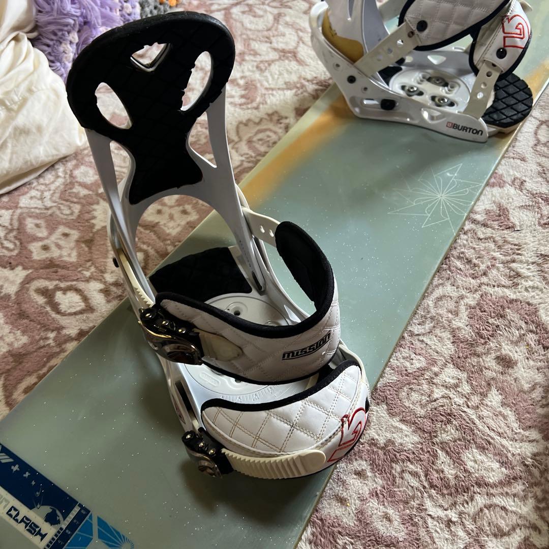 良品 BURTON CLASH 153cm スノーボードセット 初心者向き
