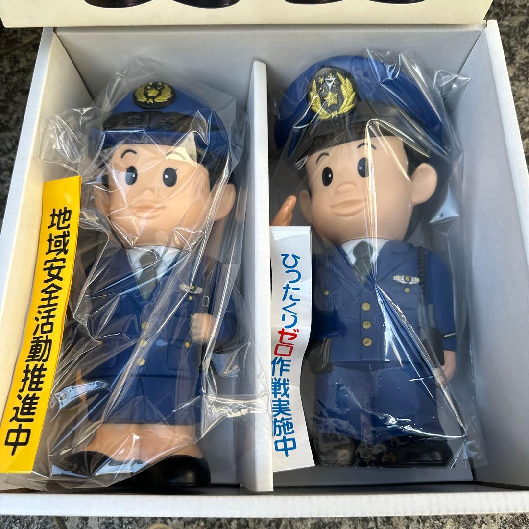 わたしたちの街のおまわりさん人形 埼玉警察　ソフビ 貯金箱 非売品 平成レトロ
